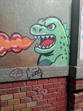 Load image into Gallery viewer, Ikea Detolf Zilla Graffiti Backdrop Action Figure Display Diorama

