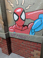 Load image into Gallery viewer, Ikea Detolf Spidey Graffiti Backdrop Action Figure Display Diorama

