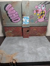 Load image into Gallery viewer, Courage Graffiti Backdrop Action Figure Display Diorama

