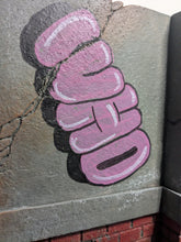 Load image into Gallery viewer, Courage Graffiti Backdrop Action Figure Display Diorama
