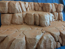 Load image into Gallery viewer, Ikea Detolf Rocky Terrain Earth Tone Action Figure Display Diorama
