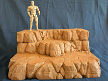 Load image into Gallery viewer, Ikea Detolf Rocky Terrain Earth Tone Action Figure Display Diorama

