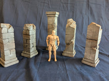 Load image into Gallery viewer, Lot of 5 Mythic Pillars Action figure display diorama pieces
