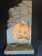Load image into Gallery viewer, Citrus Rhino Graffiti Action Figure Display Diorama
