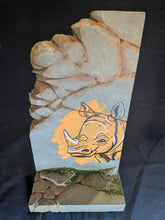 Load image into Gallery viewer, Citrus Rhino Graffiti Action Figure Display Diorama
