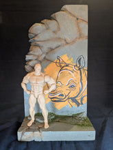 Load image into Gallery viewer, Citrus Rhino Graffiti Action Figure Display Diorama
