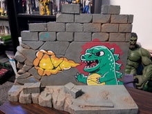 Load image into Gallery viewer, Deity Lizard Graffiti Action Figure Display Diorama
