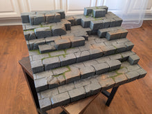 Load image into Gallery viewer, Modular Tiered Overgrown Mythic Bricks Action Figure Display Diorama
