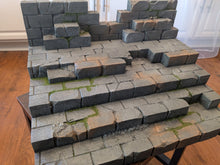Load image into Gallery viewer, Modular Tiered Overgrown Mythic Bricks Action Figure Display Diorama
