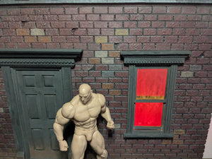 Overgrown City Street Action Figure Display Diorama