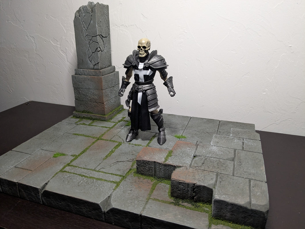 Castle Floor and Pillar Action Figure Display Diorama