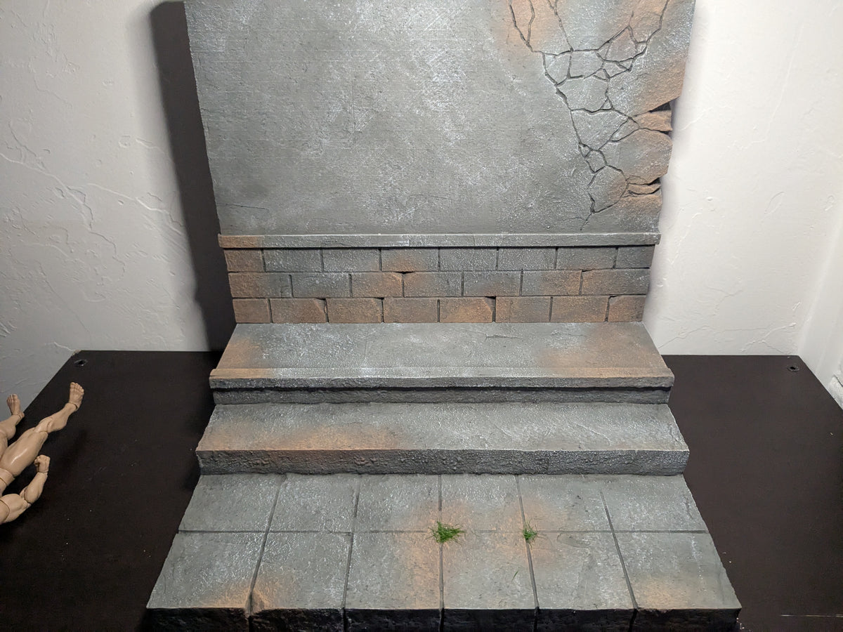 Stone Wall Backdrop Action Figure Display Diorama – Would you kindly ...