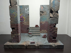 Modular Abandoned Building Action Figure Display Diorama