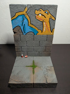 Mini Charizard Action Figure Display Diorama