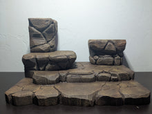Load image into Gallery viewer, Earth Tone Rock Risers Action Figure Display Diorama
