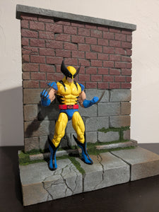 Desktop Action Figure Display Diorama BRICK WALL 1