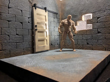 Load image into Gallery viewer, Warehouse with Sliding Door Action Figure Display Diorama
