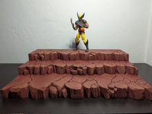 Load image into Gallery viewer, Red Earth Tone 3 Tiered Action Figure Display Diorama

