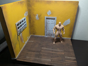 Old Rundown Apartment/small room Action Figure Display Diorama