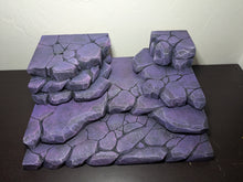 Load image into Gallery viewer, Purple Stone Tiered Action Figure Display Diorama
