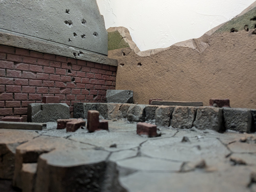City Ruins Action Figure Display Diorama