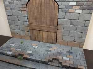 Castle with Working Door Action Figure Display Diorama