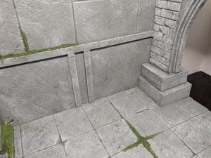Overgrown Castle Action Figure Display Diorama