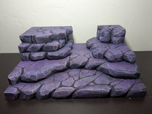 Load image into Gallery viewer, Purple Stone Tiered Action Figure Display Diorama
