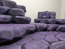 Load image into Gallery viewer, Purple Stone Tiered Action Figure Display Diorama

