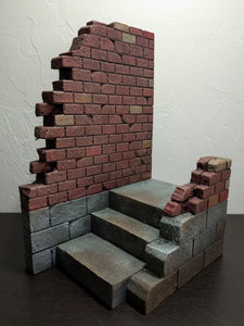 Destroyed Alleyway Action Figure Display Diorama