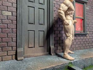 Overgrown City Street Action Figure Display Diorama