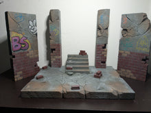 Load image into Gallery viewer, Modular Abandoned Building Action Figure Display Diorama
