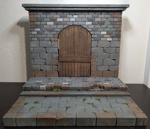 Castle with Working Door Action Figure Display Diorama
