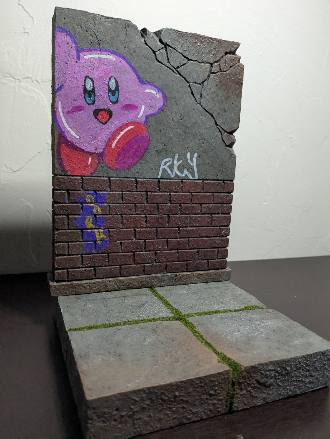 Mini Kirby Action Figure Display Diorama