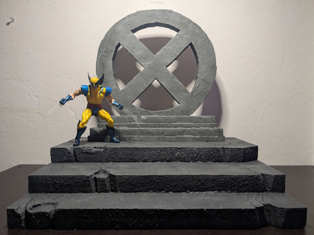 X Symbol Riser Action Figure Display Diorama