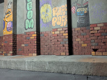 Load image into Gallery viewer, Graffiti Covered Alleyway Bookcase Action Figure Display Diorama
