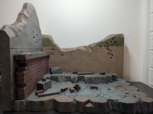 City Ruins Action Figure Display Diorama