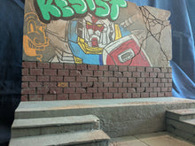 Load image into Gallery viewer, City Alley with Graffiti Action Figure Display Diorama
