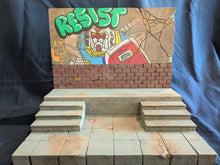 Load image into Gallery viewer, City Alley with Graffiti Action Figure Display Diorama
