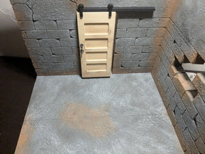 Warehouse with Sliding Door Action Figure Display Diorama