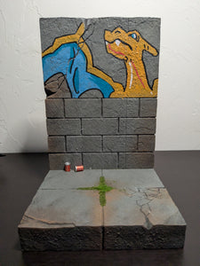 Mini Charizard Action Figure Display Diorama
