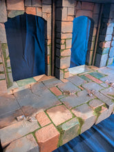 Load image into Gallery viewer, Huge 2 tiered Collapsed Castle Diorama
