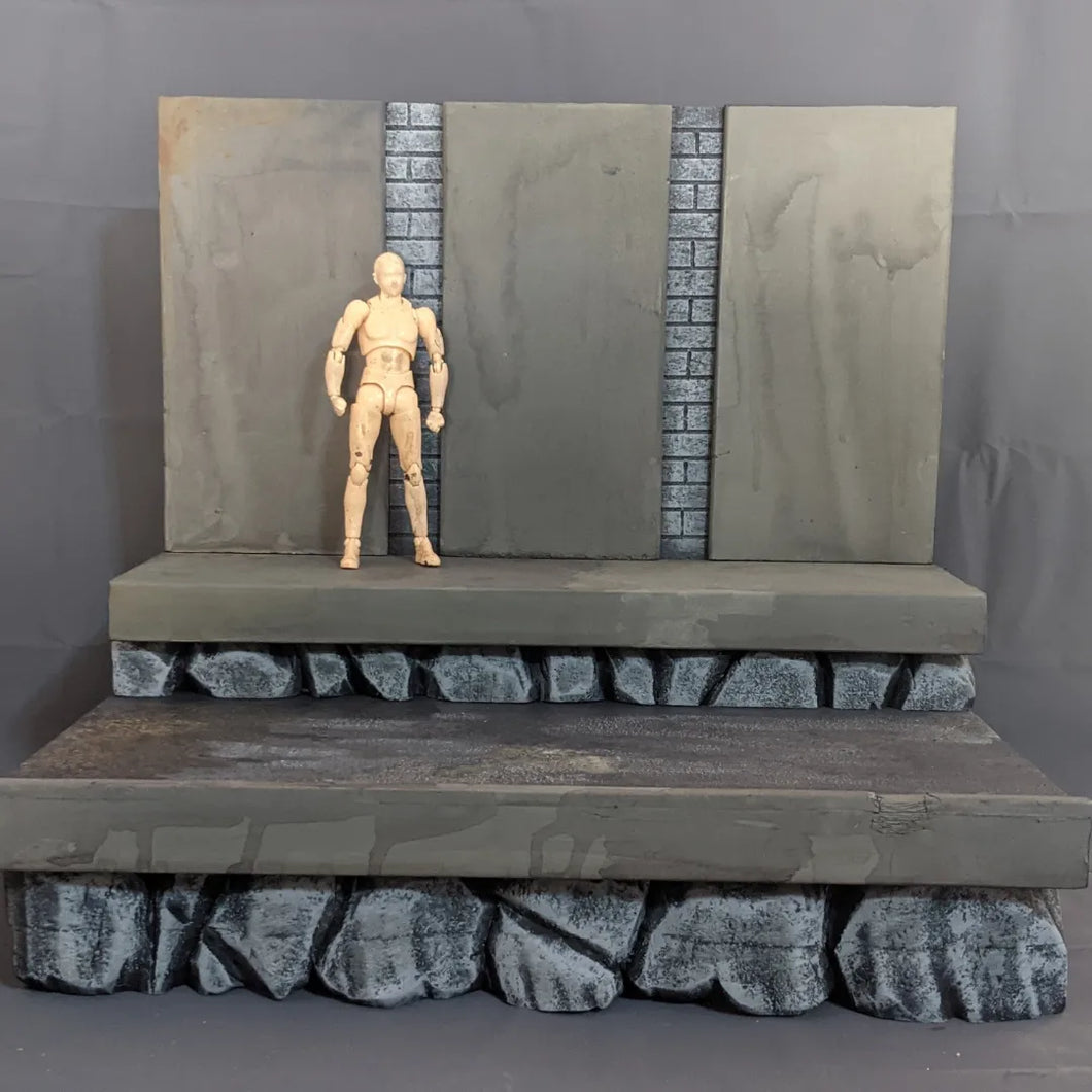 Ikea Detolf Batcave inspired Action Figure Display Diorama