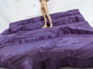 Imea Detolf Purple Dimension X Action Figure Display Diorama