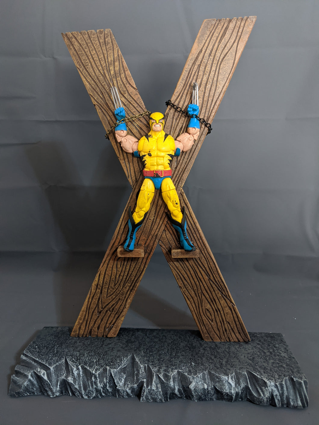 the Backdrop collection Wolverine's End Action Figure Display Diorama