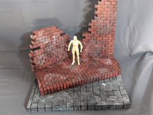 Load image into Gallery viewer, Ikea Detolf 3 PiecebModular Colapsed Brick Building Display Diorama
