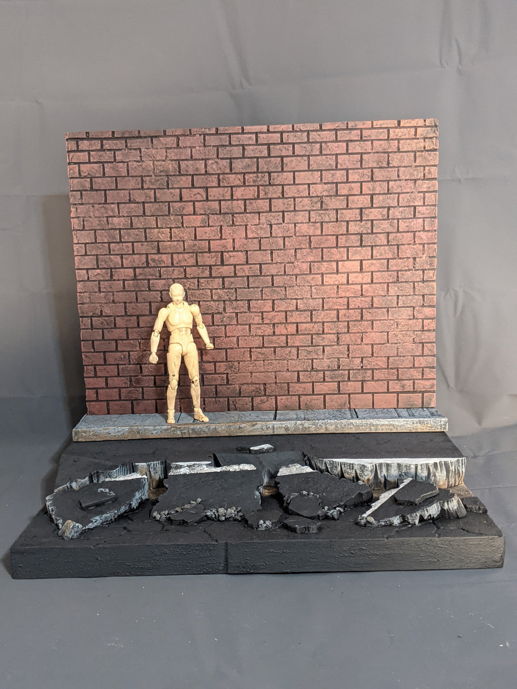 Ikea Detolf Cracked City Streets Action Figure Display Diorama