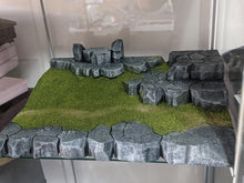 Load image into Gallery viewer, IKEA Detolf Stone and Grass Action Figure Display Diorama
