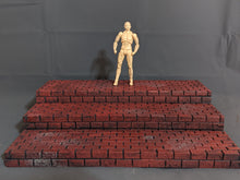 Load image into Gallery viewer, The Foundation Collection 3 Tiered Brick Action Figure Display Diorama
