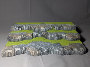 Made To Order IKEA Detolf Multi Tiered Grass and Stone Display Diorama